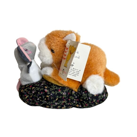 Vintage 90s Mary Meyer Finger Puppet Cat & Mouse "Catnip" With Tags - Picture 2 of 8